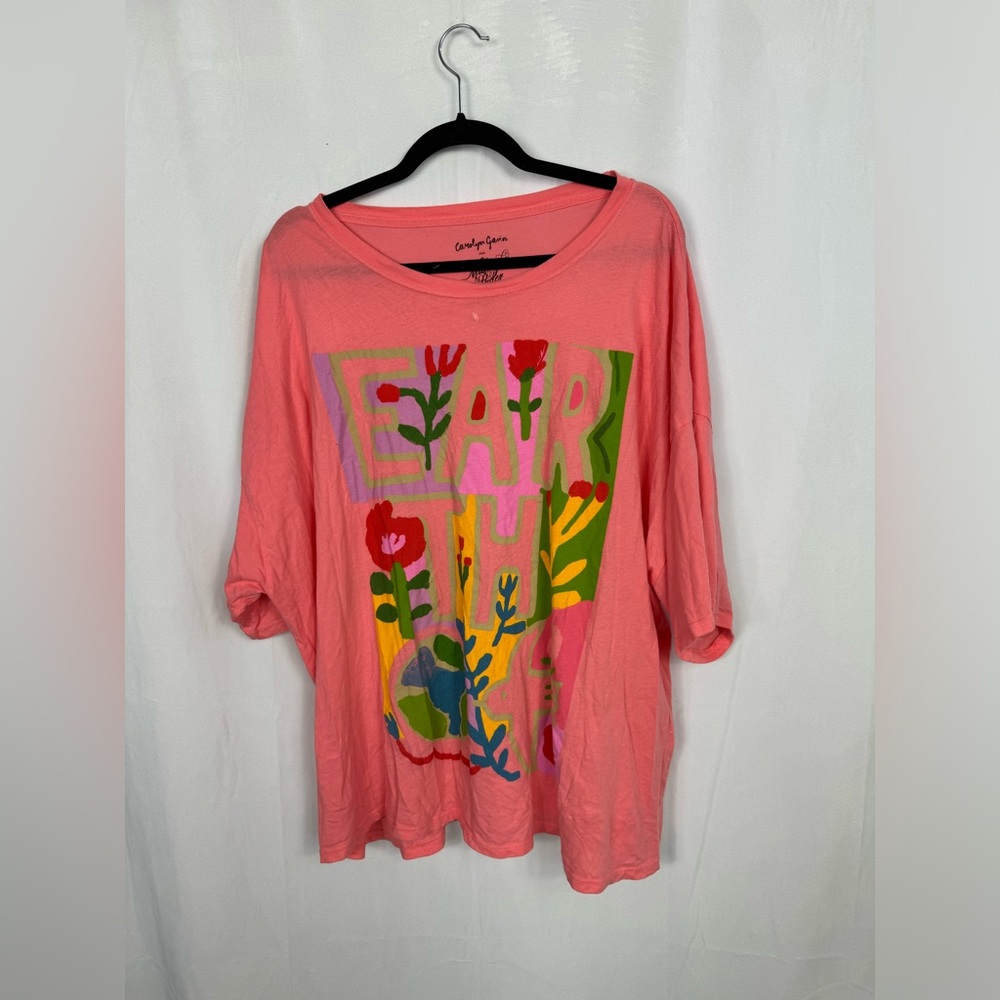 Limited edition Carolyn Gavin oversized tshirt x free people